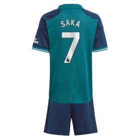 Arsenal Bukayo Saka #7 3rd Trikot 2023-24 Kurzarm (+ kurze hosen)